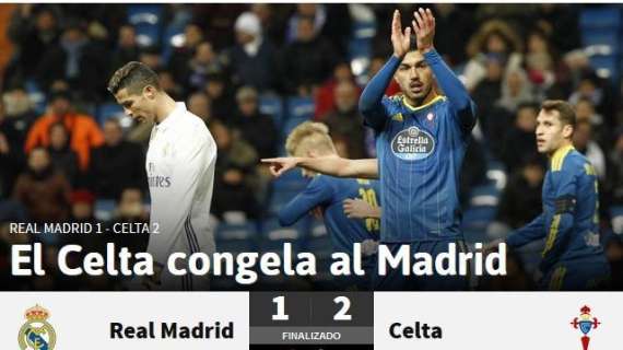 FOTO - AS: "El Celta congela al Madrid"