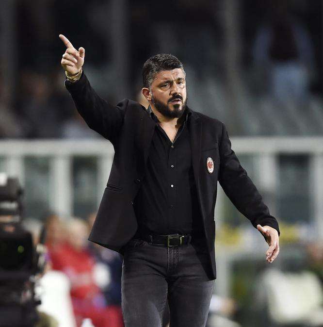 Gattuso: "¿Fichajes para verano? Messi y Cristiano me gustan. Iría andando a por Pogba"