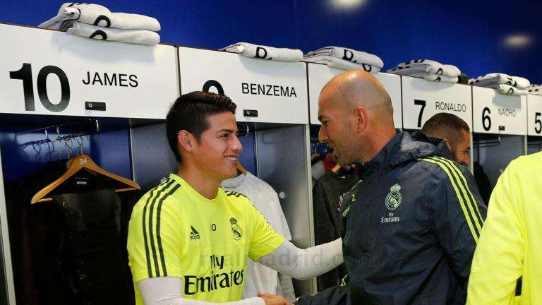 Continúa la defensa de Zidane a James