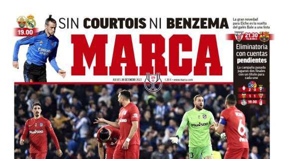 PORTADA | Marca con el Real Madrid: "Sin Courtois ni Benzema"