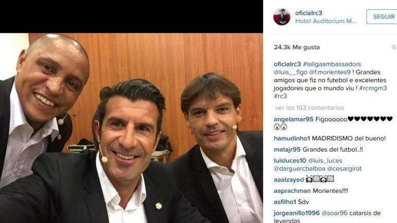 Roberto Carlos presume de amigos