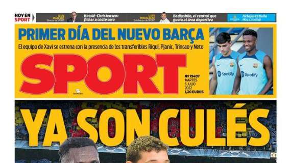 PORTADA | Sport con Kessié y Christensen: "Ya son culés"