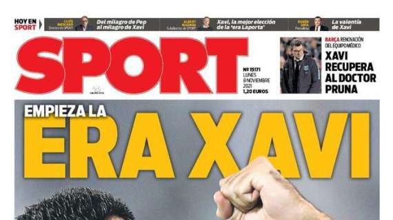 PORTADA | Sport: "Empieza la era Xavi"