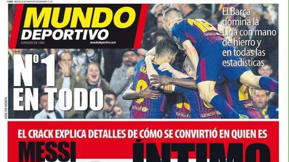 PORTADA - Mundo Deportivo: "Los detalles más íntimos de Messi"