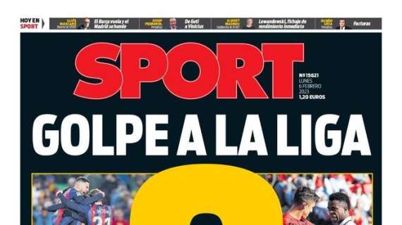 PORTADA | Sport: "Golpe a LaLiga"