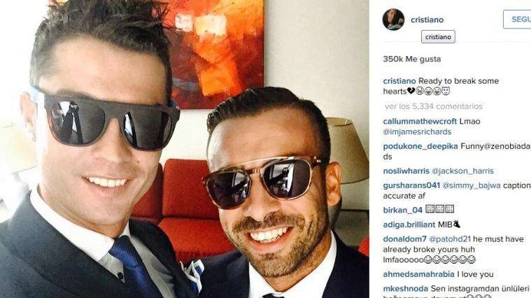 Cristiano, listo para la boda de Mendes