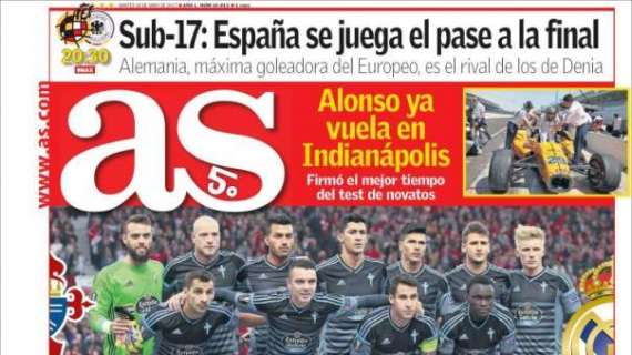 PORTADA - As: "El Celta saldrá con los de Manchester"