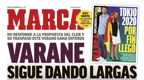 PORTADA - Marca: "Varane sigue dando largas" 