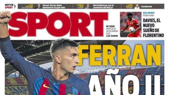 PORTADA | Sport: "Alphonso Davies, el nuevo sueño de Florentino"