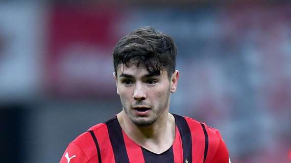 Brahim D&iacute;az con el AC Milan