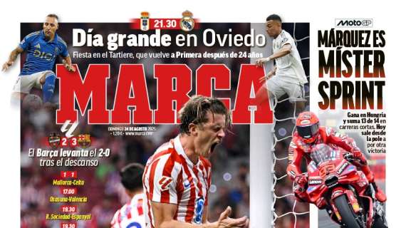 "Día grande en Oviedo": el partido del Real Madrid, en la portada de Marca
