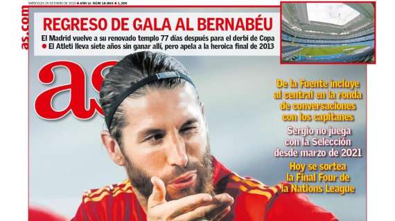 PORTADA | AS: "Ramos vuelve a escena"
