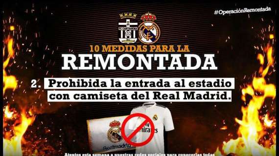 El Cartagena prohibirá la entrada a su estadio a aquellos aficionados que vistan la camiseta del Madrid