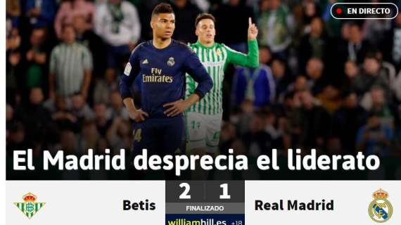 As: "El Madrid desprecia el liderato"