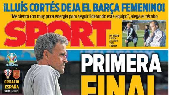 PORTADA | Sport: "Primera final"