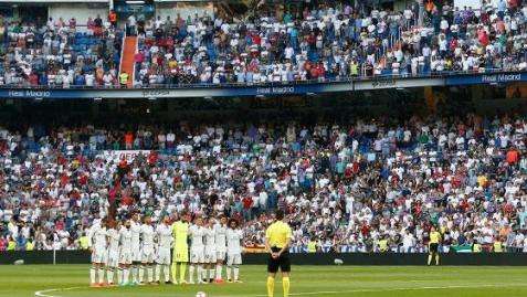 Minuto de silencio en el Bernabéu por las víctimas del terremoto de Italia