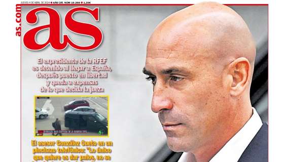 PORTADA | AS: "Rubiales, acorralado"