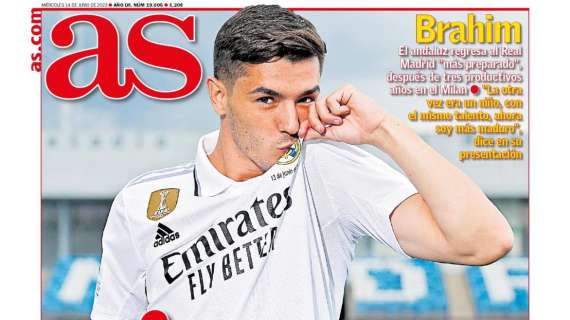 PORTADA | As, con Brahim: "Vuelvo para triunfar"