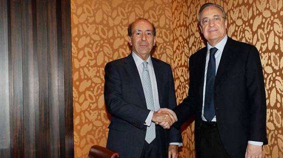 Florentino Pérez recibe la visita del embajador español en Japón