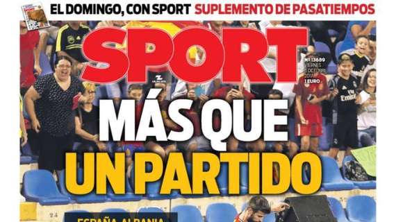 PORTADA - Sport avisa de la importancia de esta noche: "Más que un partido"