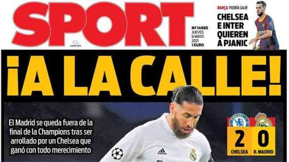PORTADA | Sport celebra la caída del Real Madrid: "¡A la calle!"