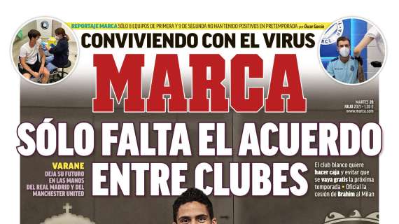 PORTADA | Marca: "Solo falta el acuerdo entre clubes"