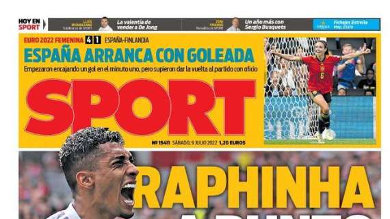PORTADA | Sport: "Raphinha, a punto"