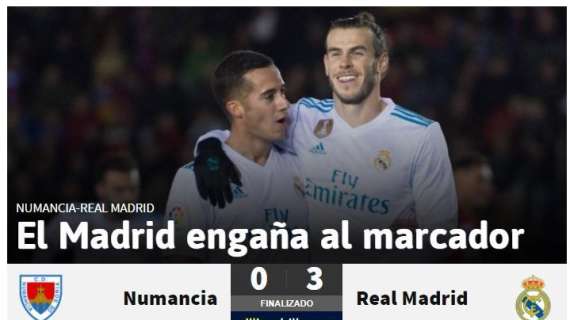 AS refleja el sentir del madridismo: "El Madrid engaña al marcador"