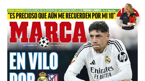 "En vilo por Valverde" advierte Marca en su portada