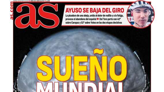 AS destaca en su portada el "sueño mundial" del Real Madrid