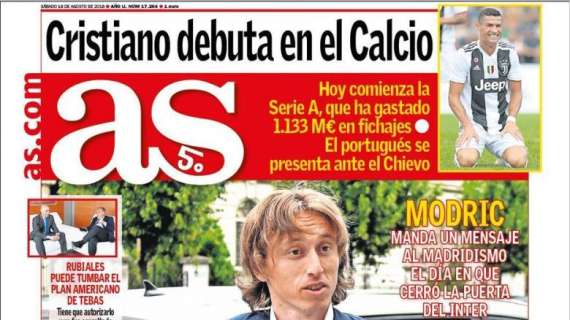 PORTADA - As, mensaje de Modric: "Hay que levantarse"