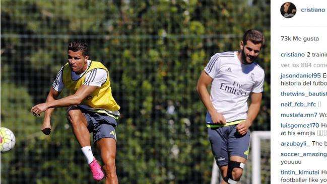 Cristiano disfruta de los entrenamientos