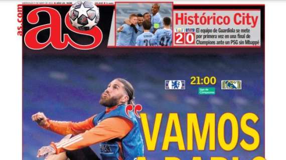 PORTADA | As, Zidane: "Vamos a darlo todo"