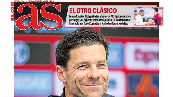 "Blanco y en botella" señala el diario AS en su portada sobre Xabi