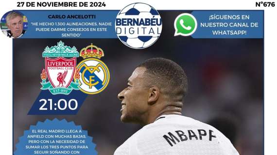 El Liverpool - Real Madrid, protagonista en la portada de Bernabéu Digital