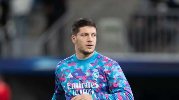 Luka Jovic con el Real Madrid