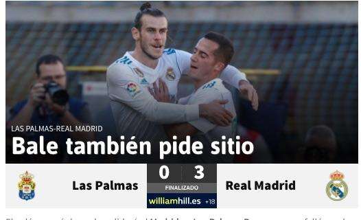 AS cede el protagonismo a Bale: "También pide sitio"