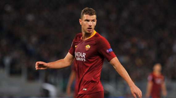 Dzeko, seria duda para enfrentarse al Madrid: se retiró de la sesión con molestias musculares