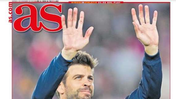 PORTADA | As, Piqué: "Volveré"