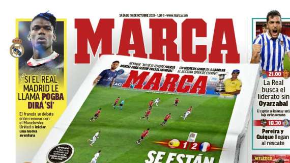 PORTADA | Marca: "Si el Real Madrid le llama, Pogba diría 'sí'"