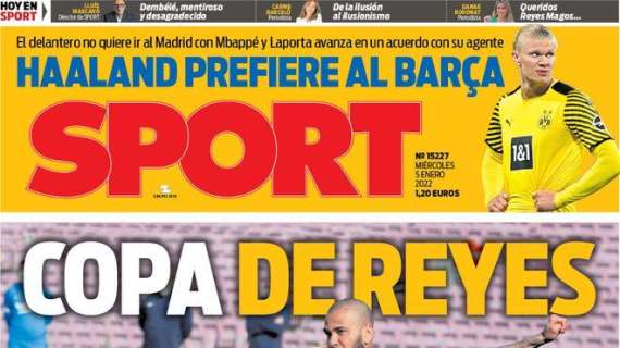 PORTADA | Sport: "El Alcoyano, a por otra gesta ante el Real Madrid"