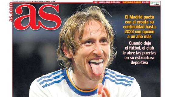 PORTADA | As: "Modric para siempre"