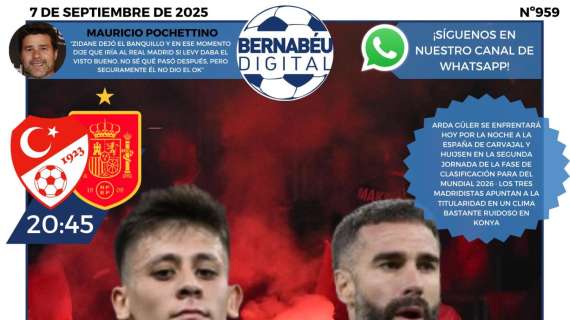 El Turquía - España, protagonista en la portada de Bernabéu Digital
