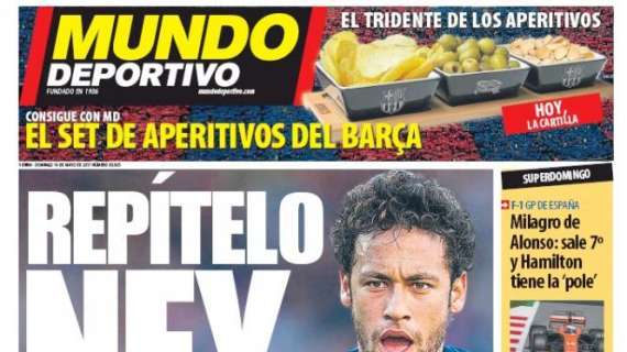 PORTADA - Mundo Deportivo: "Repítelo Ney"