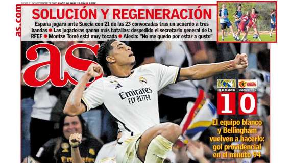 PORTADA | AS: "El Madrid de siempre"