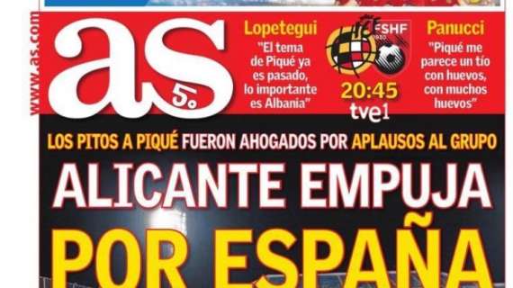 PORTADA - As destaca la afición de Alicante y las palabras de Ramos: "Alicante empuja por España"