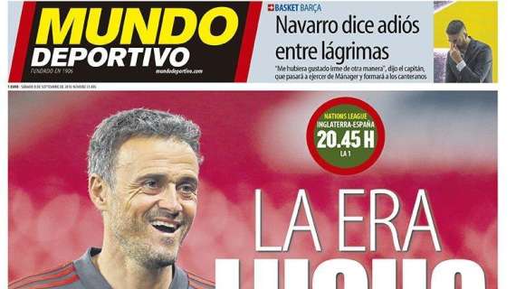 PORTADA - La nueva España de Luis Enrique, protagonista para Mundo Deportivo: "La era Lucho"