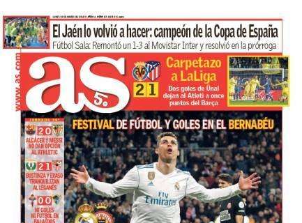 PORTADA - As:" Cristiano póker y a tres de Messi"