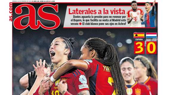 PORTADA | AS: "Laterales a la vista"