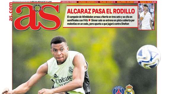 AS saca en portada el "ajuste de cuentas" entre Mbappé y el PSG